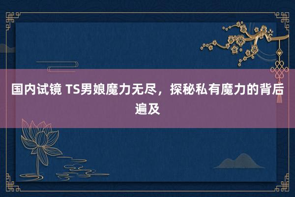 国内试镜 TS男娘魔力无尽，探秘私有魔力的背后遍及