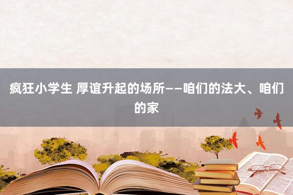 疯狂小学生 厚谊升起的场所——咱们的法大、咱们的家