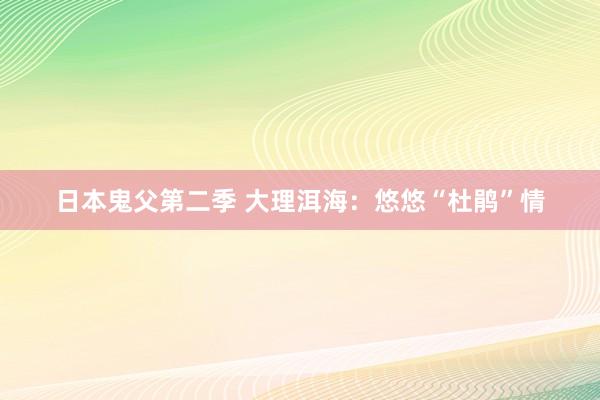 日本鬼父第二季 大理洱海：悠悠“杜鹃”情