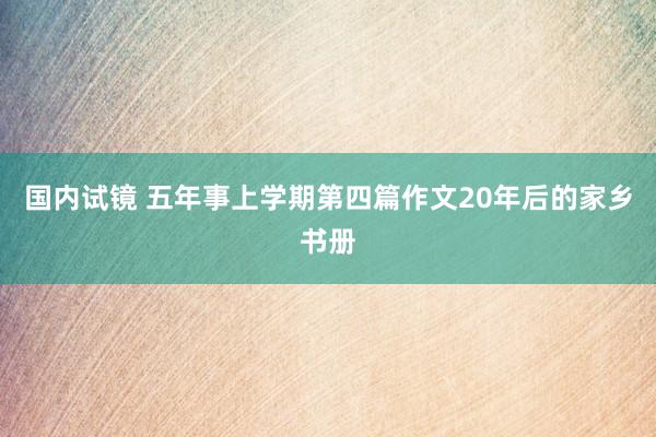 国内试镜 五年事上学期第四篇作文20年后的家乡书册